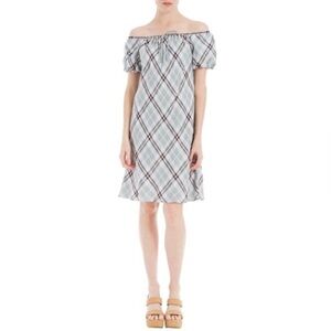 NWT Max‎ Studio Off The Shoulder Shift Dress Gray M